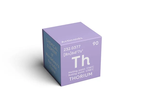 トリウム。アクチノイド。メンデレーエフの周期表の元素. — ストック写真