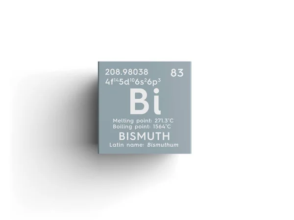 창 연입니다. Bishmuthum입니다. 후 금속 전환. 멘델레예프의 주기율표의 화학 원소. — 스톡 사진