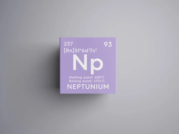 Neptunium. Actinoides. Elemento químico de la tabla periódica de Mendeleev . —  Fotos de Stock