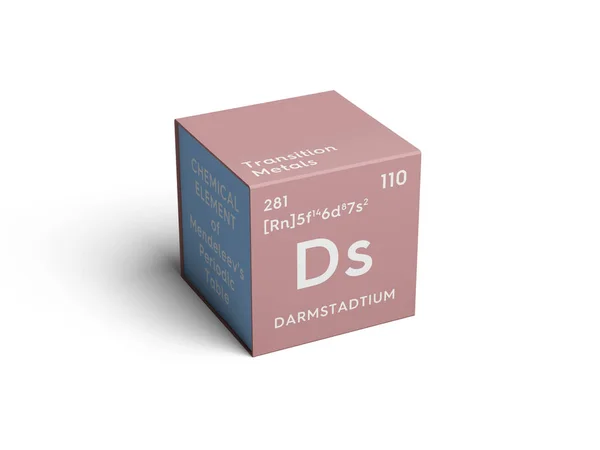 Darmstadtium. Transition metals. Chemical Element of Mendeleev's Periodic Table. — Stock Photo, Image