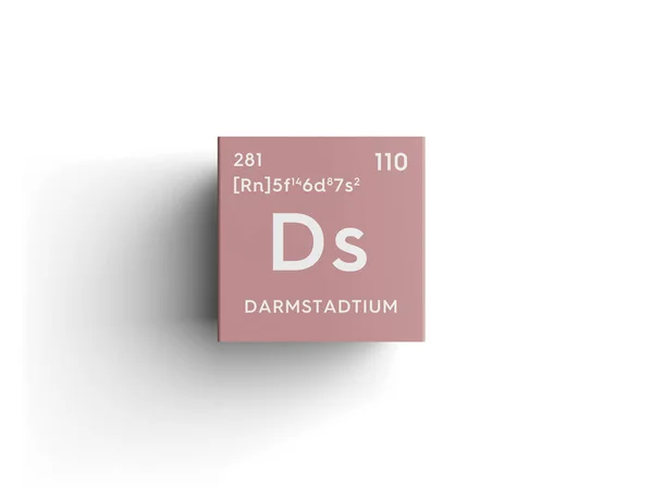 Darmstadtium. Μέταλλα μετάπτωσης. Το χημικό στοιχείο του περιοδικού πίνακα του Mendeleev. — Φωτογραφία Αρχείου