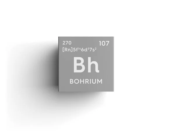 Bohrium. Metales de transición. Elemento químico de la tabla periódica de Mendeleev — Foto de Stock