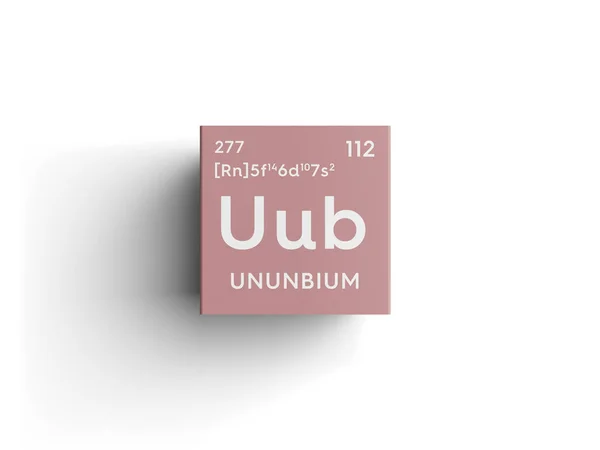 ウンウンビウム。遷移金属。メンデレーエフの周期表の元素. — ストック写真
