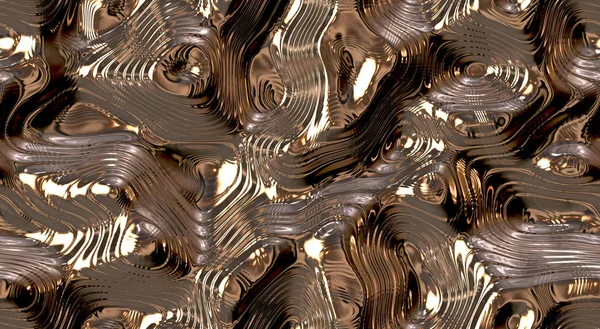 Textura de fondo inconsútil de metal líquido dorado — Foto de Stock