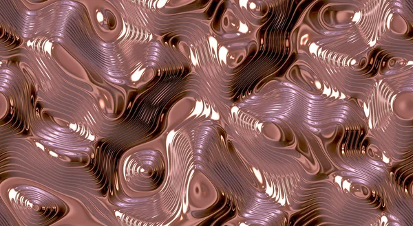 Ouro rosa. Textura de fundo sem costura de metal líquido — Fotografia de Stock
