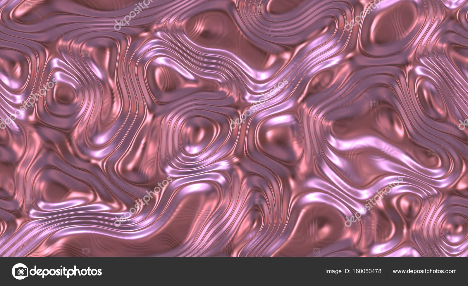 Frosted Pink Chrome. Liquid Metal Seamless Background Texture Stock