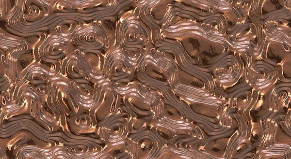Rose Gold. Liquid Metal Seamless Background Texture