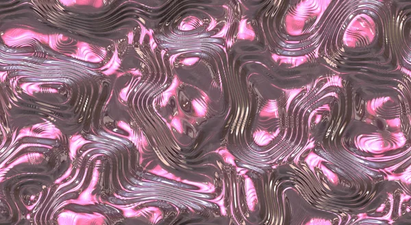 Rózsaszín olvad. Folyékony fém zökkenőmentes háttér textúra — Stock Fotó