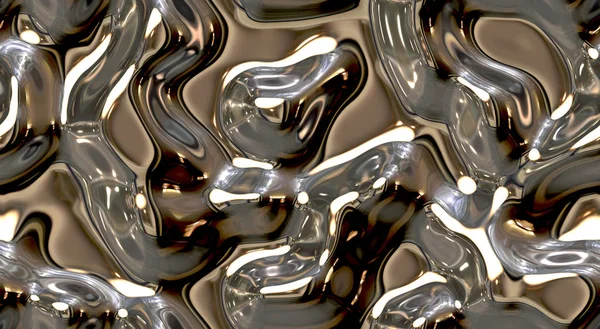크롬 액체 금속 완벽 한 배경 텍스처 — 스톡 사진