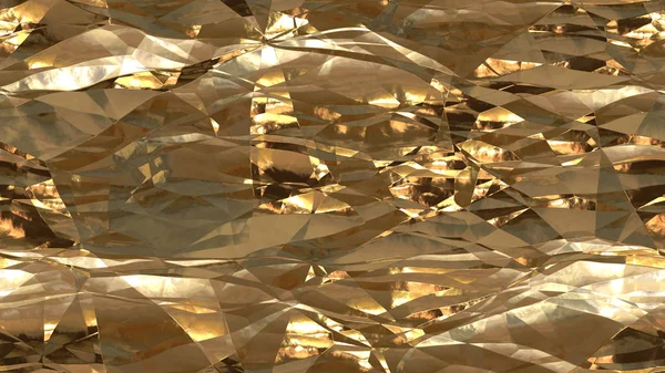 Bronze Cool Crumpled Foil Seamless Background Texture — Stock Photo, Image
