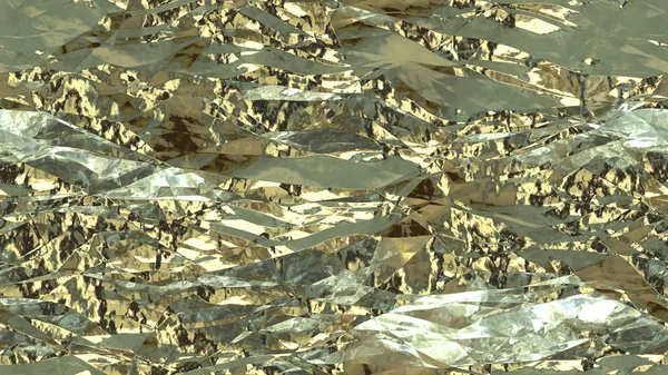 Ljus skrynkliga aluminiumfolie sömlös bakgrund textur — Stockfoto