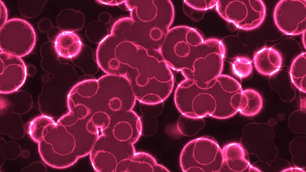 Scharlachrot leuchtende leuchtende Zellen nahtlose Hintergrundtexturen — Stockfoto