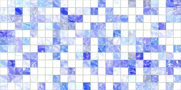 Λευκό μπλε ομοιογενής διακοσμητικά πλακάκια υφή φόντου — Φωτογραφία Αρχείου