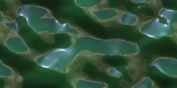 シンプルな緑色の水表面のシームレス背景テクスチャ — ストック写真