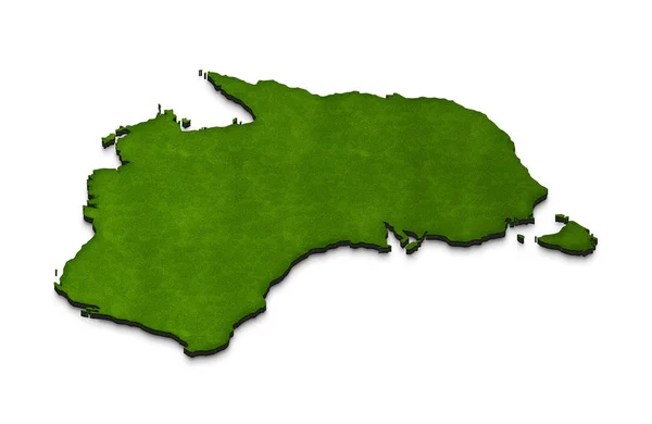 Carte de l'Australie. Illustration isométrique 3D . — Photo