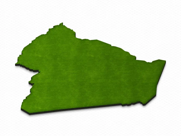 Carte de l'Algérie. Illustration de perspective isométrique 3D . — Photo