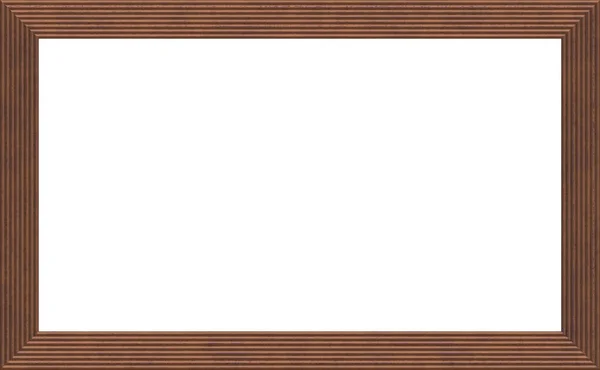 Cornice in legno verniciato con foto marrone — Foto Stock