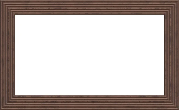 Räfflat brun Weathered trä Foto målning Picture Frame — Stockfoto