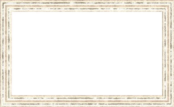 Λευκό ξεπερασμένο ξύλο φωτογραφία κορνίζα ζωγραφική — Φωτογραφία Αρχείου