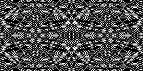 Seamless Black and White Geometric Pattern