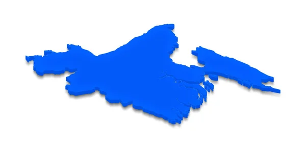 バングラデシュの地図。3 d アイソ メトリック投影図. — ストック写真