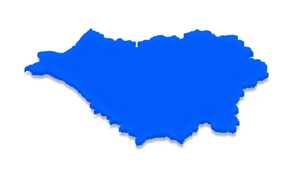 Mapa da Bielorrússia. ilustração perspectiva isométrica 3D . — Fotografia de Stock