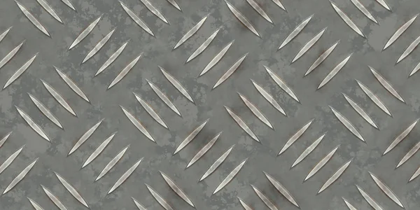 Placa de diamante de metal sin costura Textura de fondo de piso —  Fotos de Stock