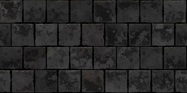 Telhas de pedra envelhecidas Textura sem costura — Fotografia de Stock