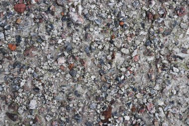 Beton yol doku yıpranmış. Yaş çimento yapısı.