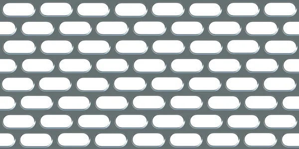 Chrome Grille Seamless Texture. Doted Plate Pattern Surface Stru — Stock Photo, Image