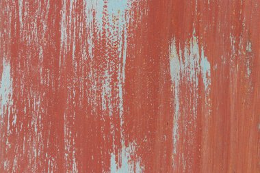 Beyaz kırmızı boyalı duvar doku. Fırça darbeleri.