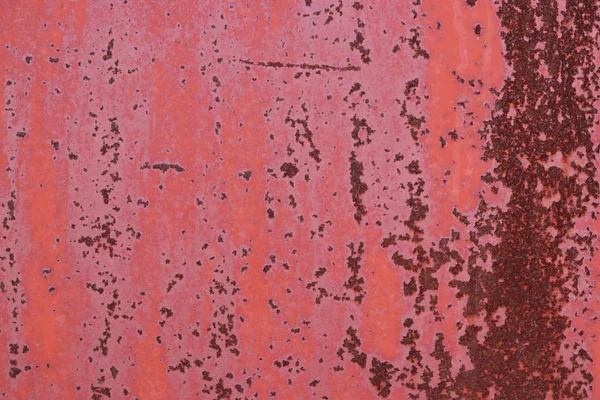 Svårt rostiga målad vägg konsistens. Repor och sprickor. — Stockfoto