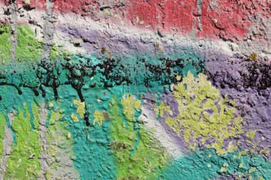 Graffiti duvar yıpranmış. Kentsel Street sanat güzellik. Doku Backgr