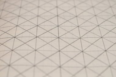 Kalem çizilmiş kılavuz bir not defteri sayfası. Düz çizilmiş çizgiler.