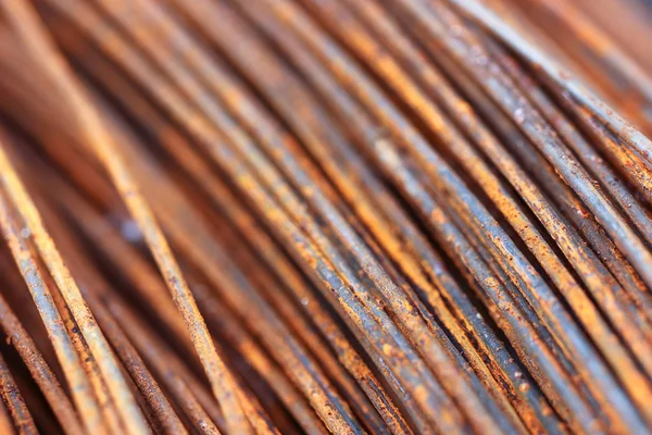 Binanın rustik Metal Tel makro Closeup arka plan.