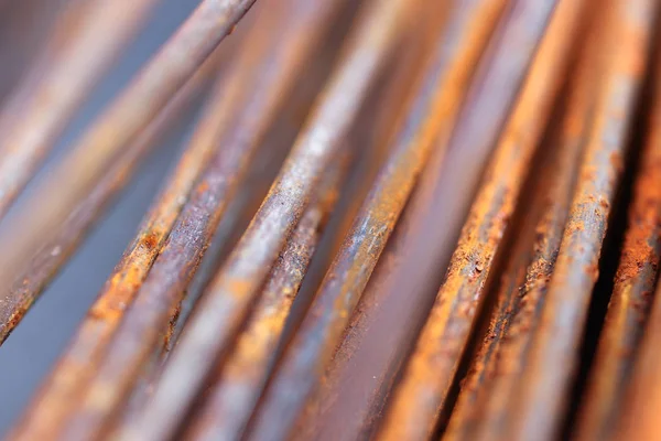 Binanın rustik Metal Tel makro Closeup arka plan.