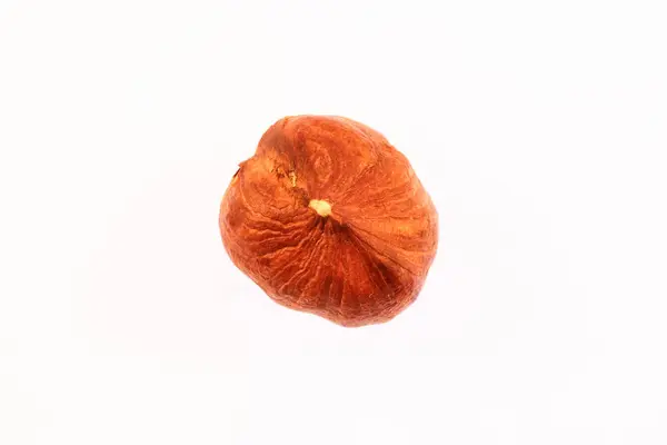 Isolated Hazelnut Nut Texture. Macro Closeup. Natural Organic Background. — Stock Photo, Image