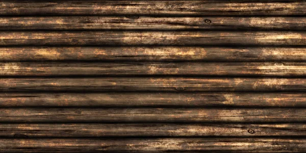 Dark Logs Wall Background. Renderização 3D. Ilustração 3D . — Fotografia de Stock