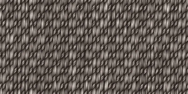 Gray Cross Weave Texture. Wicker Rattan Background Surface. 3D Rendering. 3D Illustration. — Stock Photo, Image