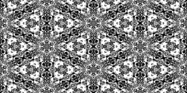 Üçgenler Rorschach testi mürekkep lekesi doku. Sorunsuz tek renkli karanlık desen arka plan.