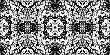 Rorschach psikopat Test mürekkep lekesi doku. Sorunsuz tek renkli karanlık desen arka plan.