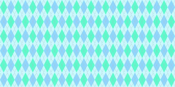 Turkuaz mavi sorunsuz Argyle desen. Geleneksel Rhombus elmas Tekstil doku.