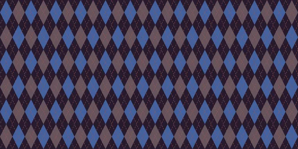 Zakelijke naadloze Argyle patroon. Retro stof achtergrond. Traditionele Rhombus Diamond textiel textuur. — Stockfoto