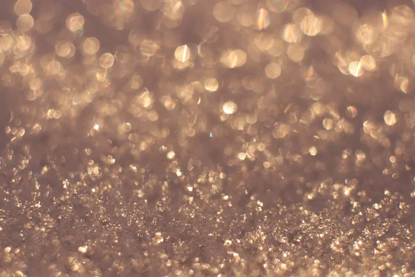 Χειμώνα ζεστό σκηνικό. Με φόντο θολή Χριστούγεννα Glitter. Υφή επιφάνειας Bokeh χιόνι. — Φωτογραφία Αρχείου