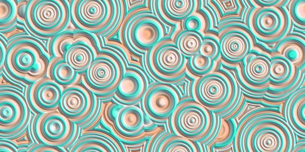 Random Turquoise Circles Background Texture. Rain Drops Backdrop. — Stock Photo, Image