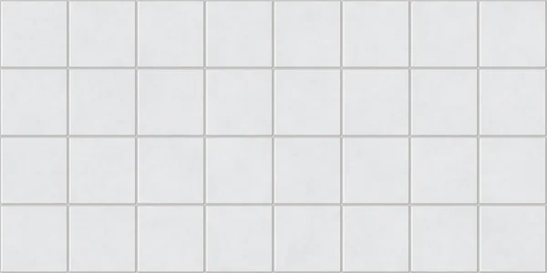 Nahtlose weiße quadratische Fliesen Hintergrund Textur — Stockfoto
