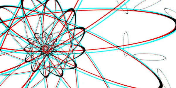 Traiettoria quantistica geometrica Struttura di sfondo. Fondale di fisica . — Foto Stock