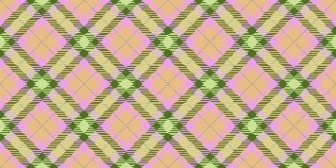 Bej kireç Dikişsiz kareli edikula desen. Ekose halının arka plan. Tartan doku.