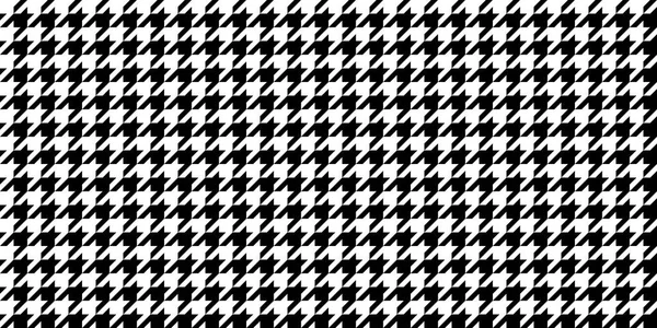 Monocromático preto & branco sem costura Houndstooth fundo padrão. Textura árabe tradicional. Material têxtil de tecido . — Fotografia de Stock