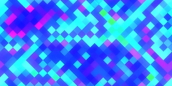 Azul roxo rosa sem costura brilhante fundo quadrado. Mosaico colorido grade luzes textura. Projeto gráfico geométrico moderno bonito . — Fotografia de Stock